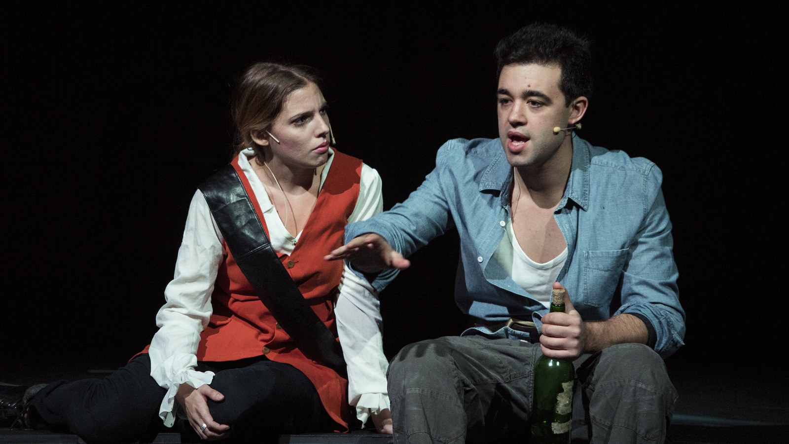 Alberto Pérez Paz, actor, en una interpretación teatral