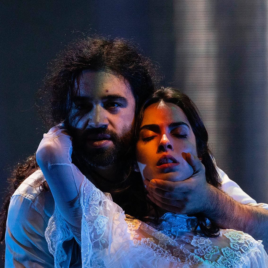Alberto Pérez Paz, actor, en una interpretación teatral