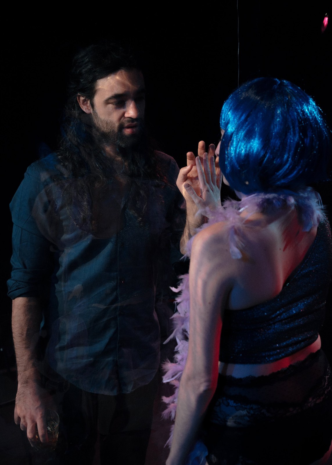Alberto Pérez Paz, actor, en una interpretación teatral